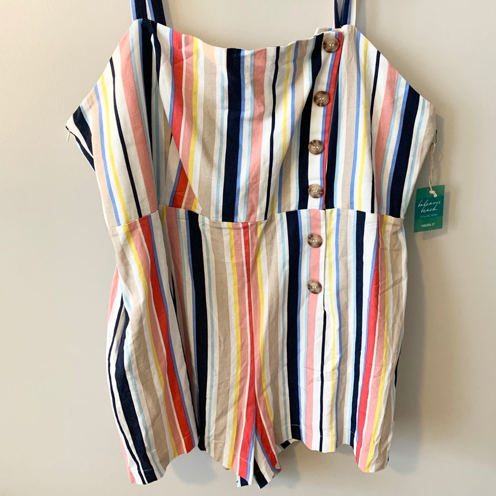 Striped romper